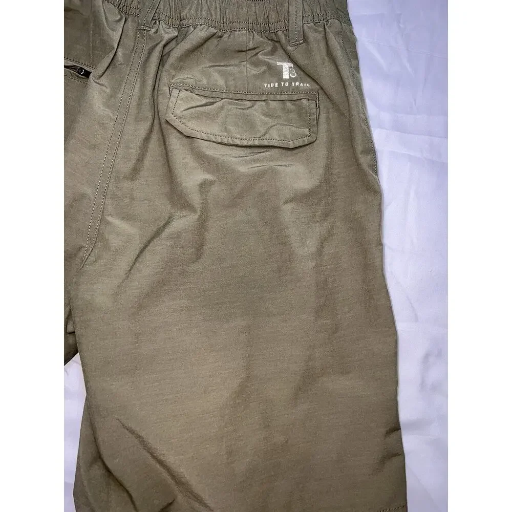 Southern Tide T3 Shorts Men's Size S Green Tide To Trail Fishing Hiking Outdoor